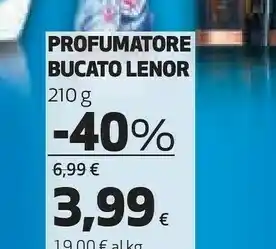Coop Lenor 8001090891273 Profumo Concentrato Per Bucato Granuli 210 G offerta