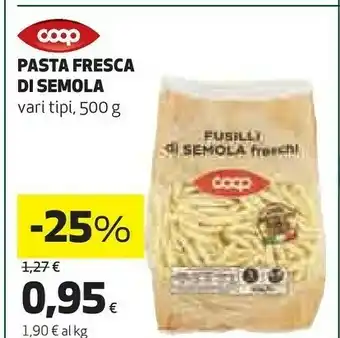 Coop Coop Pasta Fresca Di Semola offerta