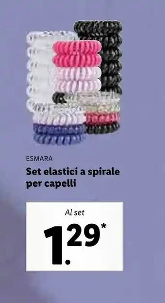Lidl Set Elastici A Sppirale Per Capelli offerta
