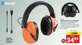 Lidl Parkside Cuffie Antirumore Con Bluetooth offerta