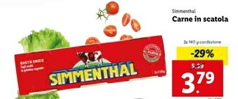 Lidl Simmenthal Carne In Scatola offerta