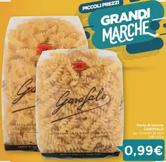 Eurospar Garofalo Pasta di semola gr.500 offerta