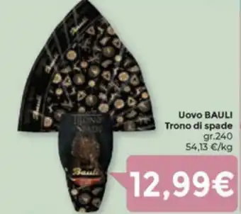 Eurospar Bauli Trono di spade uovo gr.240 offerta