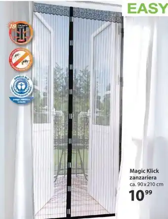 Magic Klick zanzariera ca. 90 x 210cm
