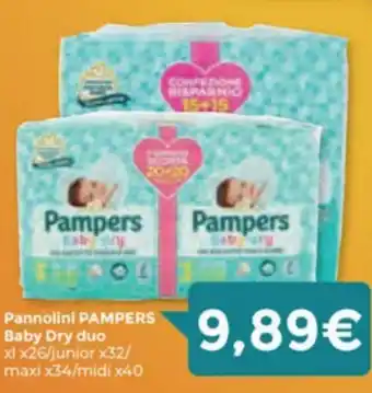 Pampers Pannolini Baby Dry duo xl x26/ x32/ x34/ x40