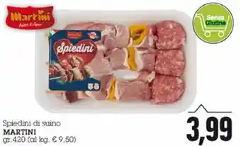 Emi Supermercati Martini Spiedini di suino 420gr offerta
