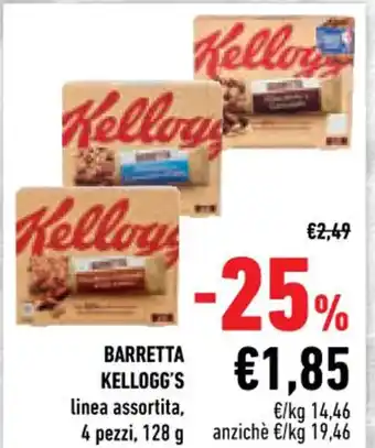 Conad Kellogg's Barretta 4 pezzi 128 g offerta