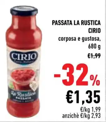 Cirio Passata La Rustica 680 g