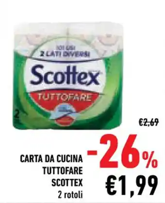 Conad Scottex Carta Da Cucina Tuttofare 2 rotoli offerta