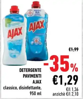Ajax Detergente Pavimenti classico 950 ml