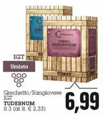 Emi Supermercati Tudernum Grechetto/Sangiovese IGT 3lt. offerta