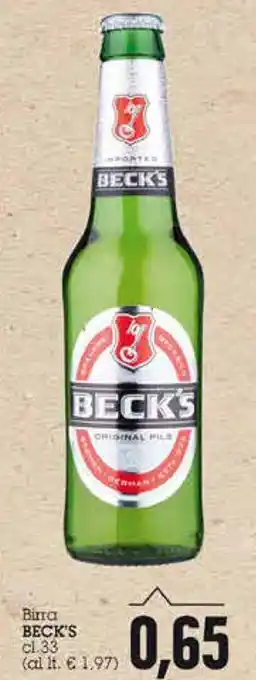 Emi Supermercati Beck's Birra 33cl offerta