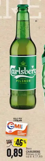 Emi Supermercati Carlsberg Birra 50cl offerta