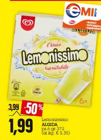 Emi Supermercati Algida Lemonissimo 6pz 372gr offerta