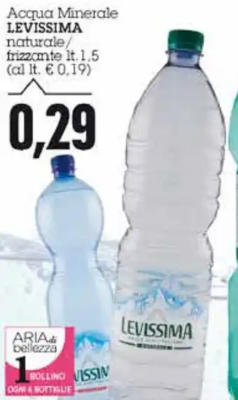 Emi Supermercati Levissima Acqua Minerale 1,5lt. offerta