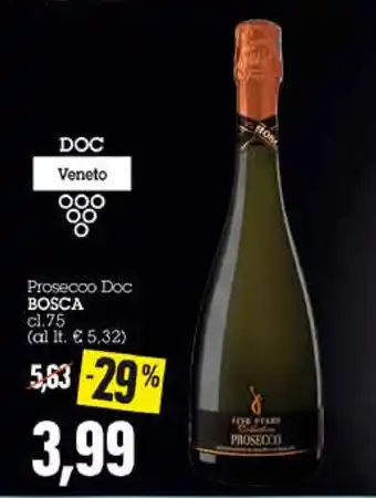 Emi Supermercati Bosca Prosecco Doc 75cl. offerta