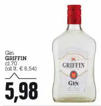 Emi Supermercati Griffin Gin 70cl offerta