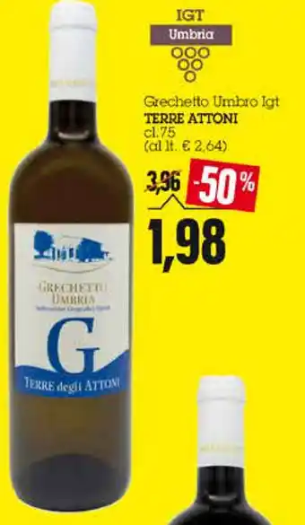 Emi Supermercati Terre Attoni Grechetto Umbro Igt 75cl. offerta