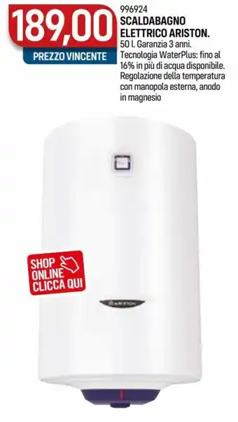 Cfadda Scaldabagno Elettrico Ariston offerta