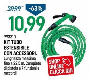 Kit Tubo Estensibile con Accessori