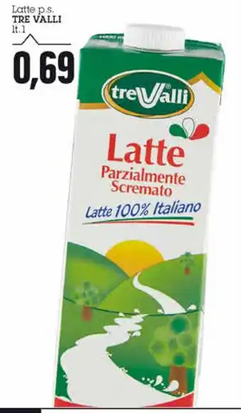 Emi Supermercati Tre Valli Latte p.s. 1lt. offerta