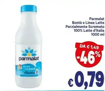 A&O Parmalat Latte parzialmente scremato offerta
