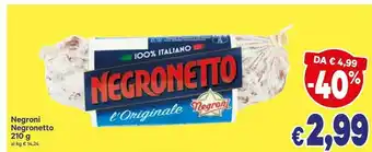 A&O Negroni Salame offerta