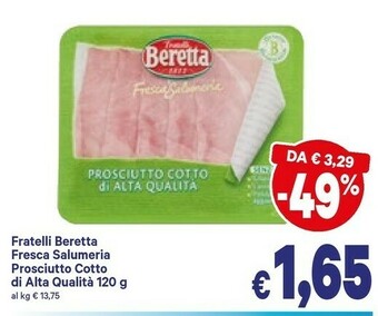 A&O Beretta Prosciutto cotto offerta