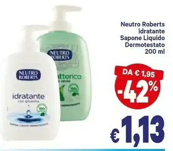 A&O Neutro Roberts Sapone liquido offerta