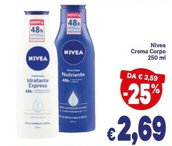A&O Nivea Crema corpo offerta