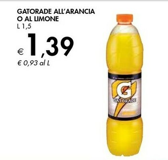 Bennet Gatorade All'Arancia O Al Limone offerta