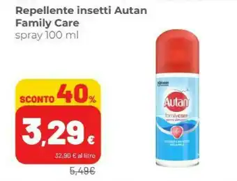 Autan Repellente Insetti Family Care Spray 100 Ml