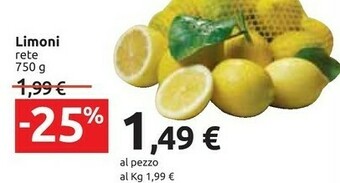 Carrefour Limoni Rete offerta