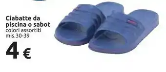 Carrefour Ciabatte Da Piscina O Sabot offerta
