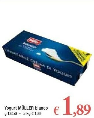 Famila Muller Yogurt Bianco Crema Di Yogurt 125 G(ml) offerta