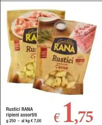 Famila Rana Rustici Cappelletti Crudo 250 G(ml) offerta