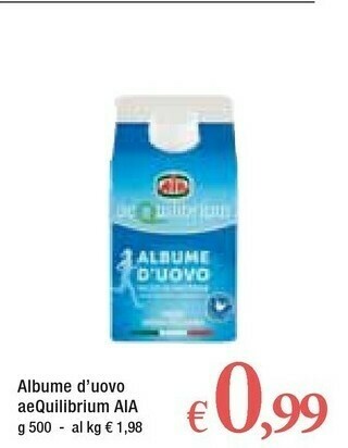Famila Aia Albume D'Uovo Pastorizzato Aequilibrium 500 G(ml) offerta
