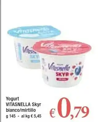 Famila Vitasnella Yogurt Skyr offerta
