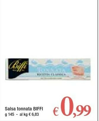 Famila Biffi Salsa Tonnata Ricetta Classica 145 G(ml) offerta