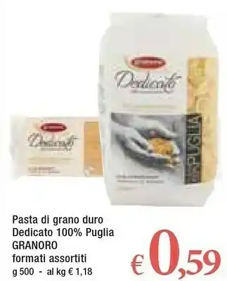 Famila Granoro Pasta Di Semola Di Grano Duro 100% Biologico Italiano offerta