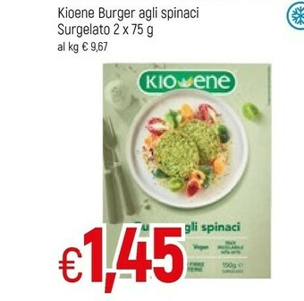 Famila Kioene - Burger Agli Spinaci 150 G(ml) offerta