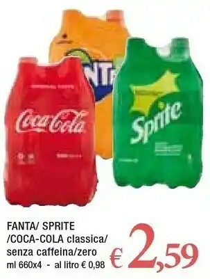 Famila Fanta/ Sprite /coca Cola offerta
