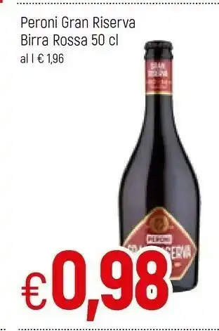 Famila Peroni Birra Rossa Gran Riserva 500 G(ml) offerta