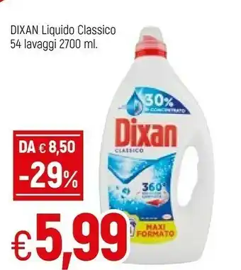 Famila Dixan Liquido Classico 54 Lavaggi offerta