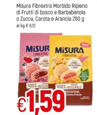 Famila Misura Fibrextra Morbido Ripieno Frutti Di Bosco 260 G offerta