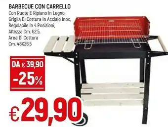 Famila Barbecue Con Carrello offerta