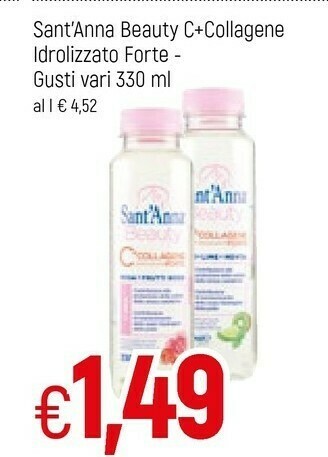 Famila Sant'anna C+ Collagene Idrolizzato Forte Pesca + Pepe Nero 330 G(ml) offerta
