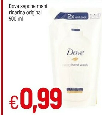 Famila Dove Sapone Mani Ricarica Original offerta