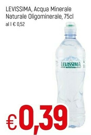 Famila Levissima Acqua Minerale Naturale offerta