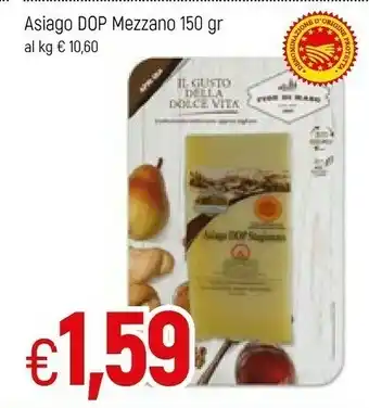 Famila Asiago Dop Mezzano offerta